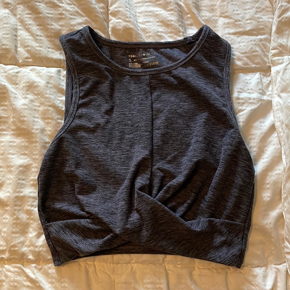 Purple crop top